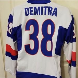 SLOVAKIA VINTAGE HOCKEY JERSEY #38 PAVOL DEMITRA